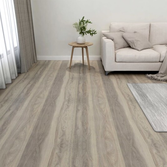 Selvklebende gulvplanker 20 stk PVC 1,86 m² gråbrun