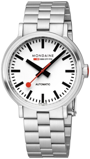 Mondaine Herreklokke MST.4161B.SJ The Original Hvit/Stål Ø41 mm