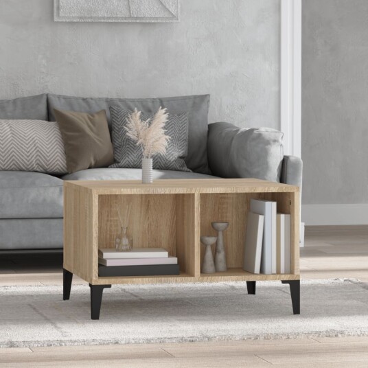 Salongbord sonoma eik 60x50x36,5 cm konstruert tre