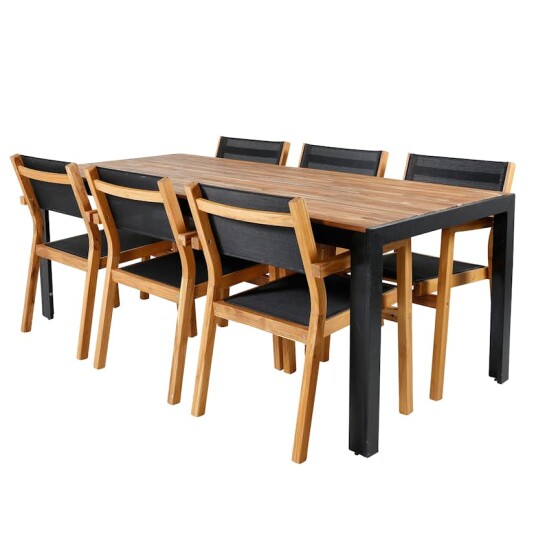 Spisegruppe Venture Home Bois med 6 Velle Stoler