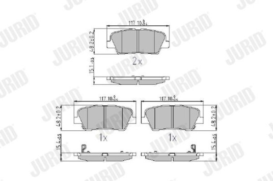 Bremseklosser JURID 572639J Bremseklosser JURID 572639J