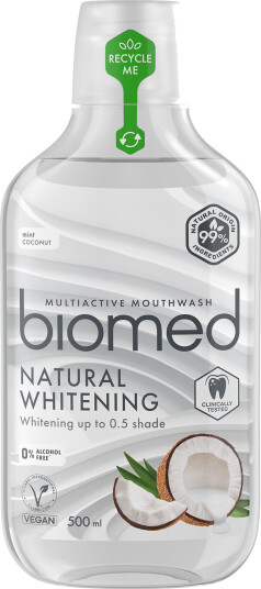 Biomed Multiactive Mouthwash Natural Whitening 500 ml. Biomed Multiactive Mouthwash Natural Whitening 500 ml.