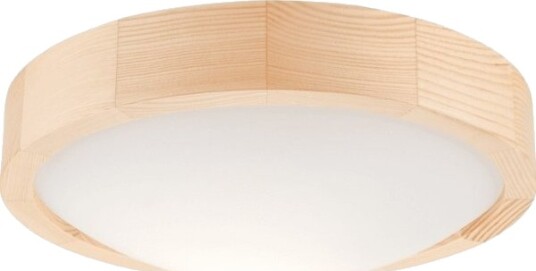 Taklampe Lamkur Plafond I Tre Furu Led 1 Punkt Buet 27 Cm
