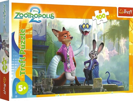 Trefl Pappussel 100 Bitar Disney Zootopia 2 Multi/Patterned One Size