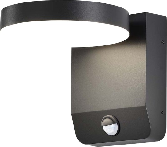 V Tac 17W rund vegglampe med sensor IP65 sort 2480lm 3000K PIR sensor utendørs inkl. lyskilde Kulør : Varm V Tac 17W rund vegglampe med sensor IP65 sort 2480lm 3000K PIR sensor utendørs inkl. lyskilde Kulør : Varm