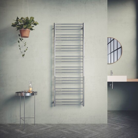 Nordhem Solliden Håndkletørker 600x1630 mm, Vann/Strøm, Krom