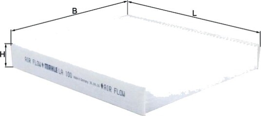 Kupefilter MAHLE LA 100