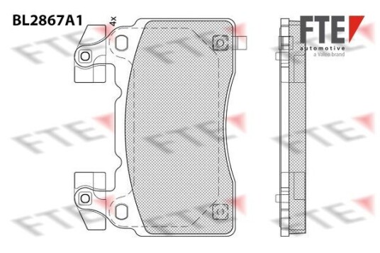 Bremseklosser FTE 9011107 Bremseklosser FTE 9011107