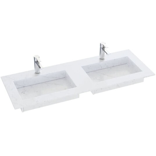 Dansani Inzo Angular D45,50cm Silestone Eternal Statuario 220-240cm Dobbel