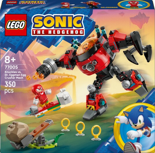 LEGO Sonic 77005 Knuckles mot Dr. Eggmans Egg Crusher-robot LEGO Sonic 77005 Knuckles mot Dr. Eggmans Egg Crusher-robot