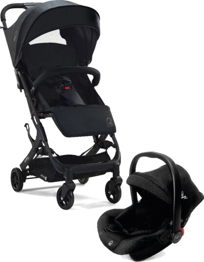 Asalvo Amsterdam Travel System Kombivogn Med Bilstol - Maks 22 kg - Svart