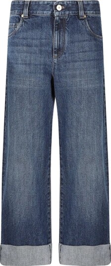 Brunello Cucinelli Dame Jeans Blå S,