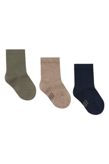 Hust & Claire Foty 3pk ull/bambus sokker   more navy   19 21