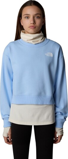The North Face Crop Cutline Oversized Crew Sweatshirt Barn Blå 155 160