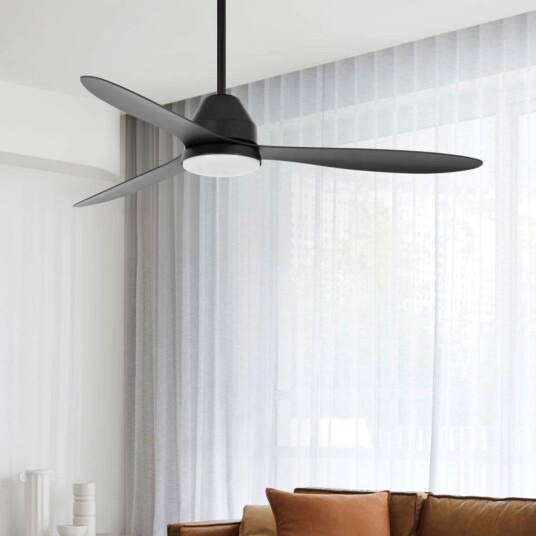 Whitehaven takvifte med lys svart stillegående – Beacon Beacon Lighting Whitehaven dimmbar Svart Stue Plast Moderne 33 Svart