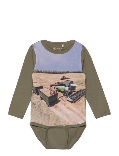 Minymo Body Ls Green 74