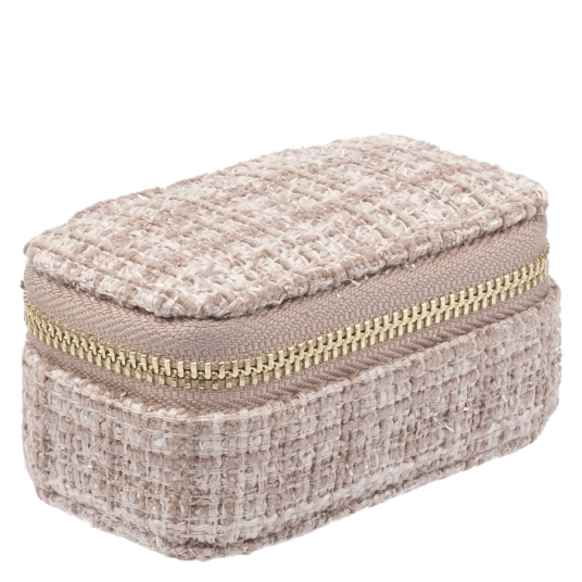 DARK Tweed Jewellery Box Micro Warm Taupe DARK Tweed Jewellery Box Micro Warm Taupe