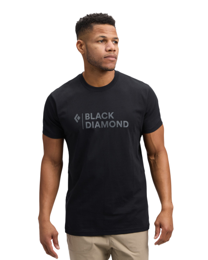 Mini Stacked Ss Tee M Black (L)
