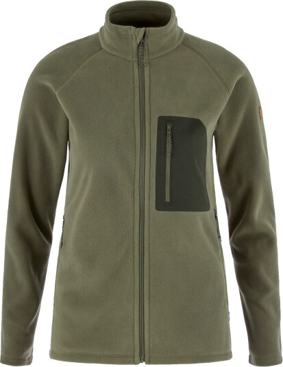 Fjellreven Women"s Kaipak Fleece Laurel Green/Deep Forest L