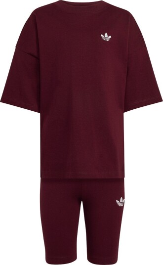 Adidas Originals Cs Tee Set   Burgundy   104