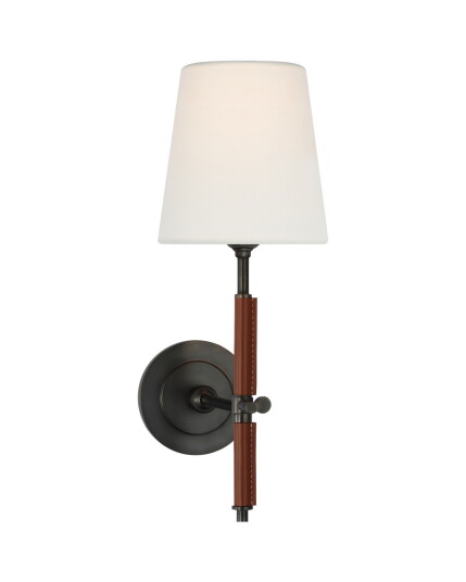 Visual Comfort Bryant Wrapped Sconce Bronze