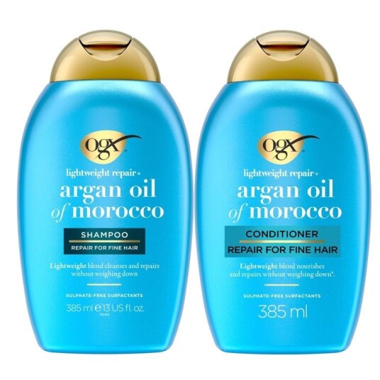 Ogx Argan Oil Lightweight Shampoo 385 ml & Conditioner 385 ml Ogx Argan Oil Lightweight Shampoo 385 ml & Conditioner 385 ml