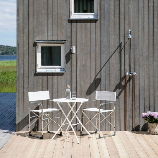 Fiam Sirio kafébord 67 cm hvit stål Fiam Sirio kafébord 67 cm hvit stål