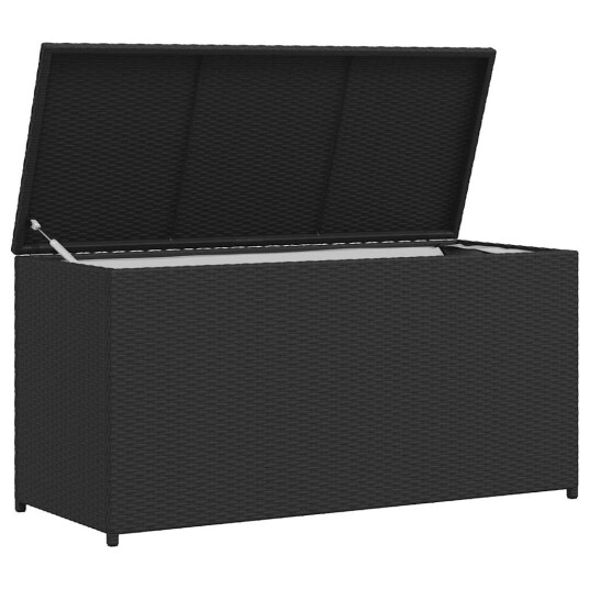 vidaXL Putekasse 120x50x60 cm polyrotting svart