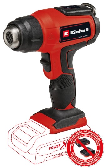 Einhell TE HA 18 Varmepistol 2 trin Solo 18V Einhell TE HA 18 Varmepistol 2 trin Solo 18V