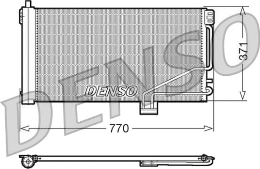 Kondensator, klimaanlegg DENSO DCN17014 Kondensator, klimaanlegg DENSO DCN17014