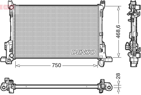 Radiator DENSO DRM09175