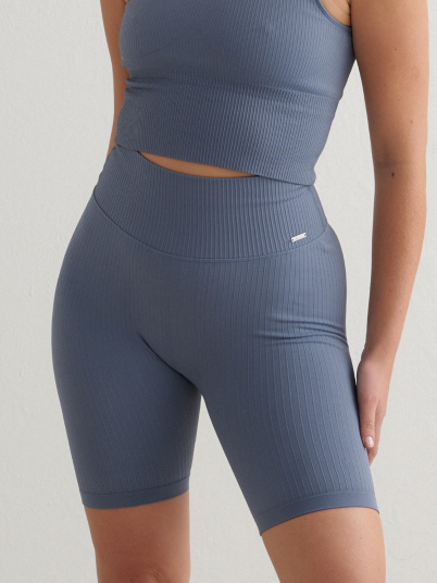 Aim"n Ribbed Seamless Biker Shorts Blå XS