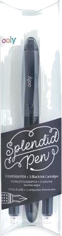 Splendid Reservoarpenne Svart + 3 Patroner