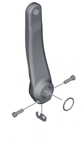 Shimano M8000 Venstre Krankarm 175 mm