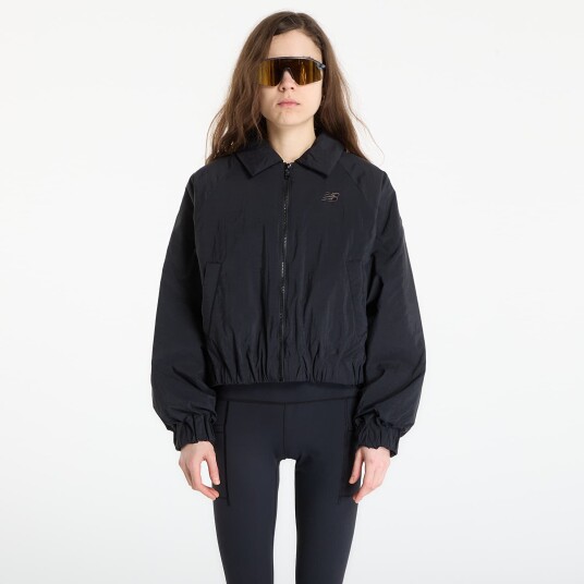 New Balance Woven Bomber Jacket Black S New Balance Woven Bomber Jacket Black S