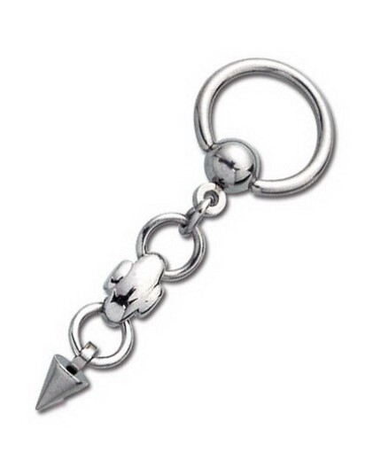 Utgått BCR Piercing med Hengende Spike 1.6 x 10 mm