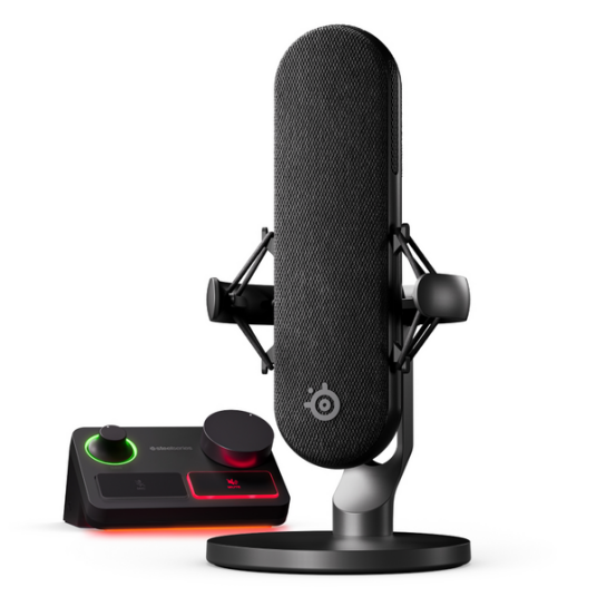 SteelSeries Alias Pro XLR Gaming Mikrofon med Stativ - Svart