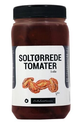 Soltørrede Tomater i Olje Feldthusen 1,1kg Soltørrede Tomater i Olje Feldthusen 1,1kg