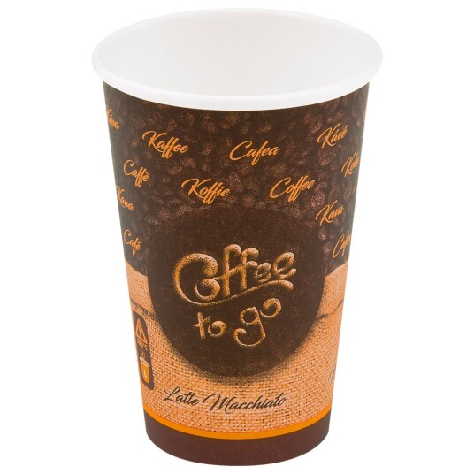 WIMEX Engangskopp To Go Café Melange; 33cl, 8x12.1 cm (ØxH); Brun; 50 Stykk / Forpakning WIMEX Engangskopp To Go Café Melange; 33cl, 8x12.1 cm (ØxH); Brun; 50 Stykk / Forpakning
