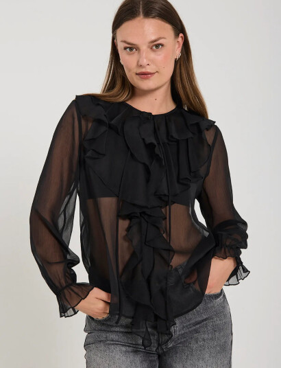 FREE/QUENT Fqditte-Blouse - Black - XS