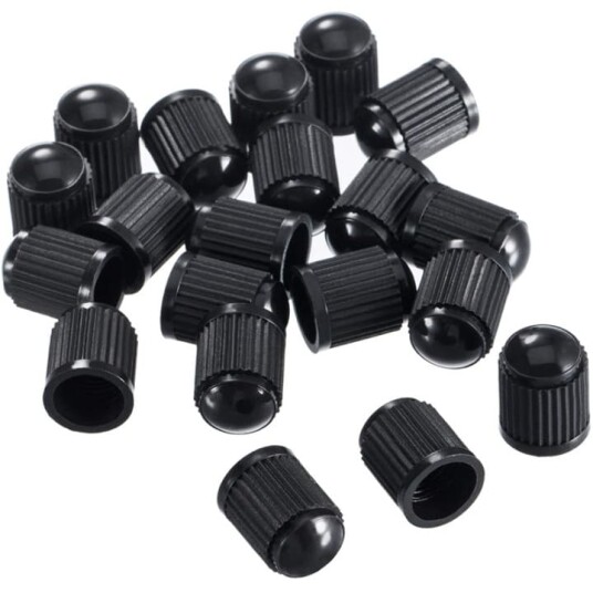 Ventilhattar 100-pack Plast Svart