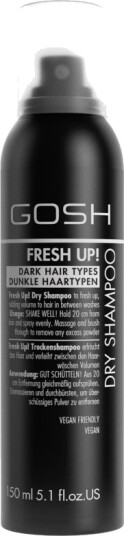 GOSH Copenhagen GOSH Fresh Up Dry Shampoo Dark Hair Types 150 ml GOSH Copenhagen GOSH Fresh Up Dry Shampoo Dark Hair Types 150 ml
