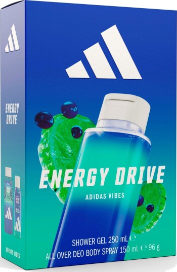 Adidas Gift Set Vibes Energy Drive Shower Gel 250 ml + Deo Body Spray