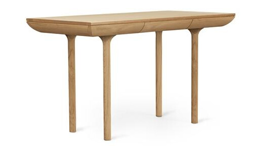 Varmt Nordisk Rúna Skrivebord L130 Hvit Eik Varmt Nordisk Rúna Skrivebord L130 Hvit Eik