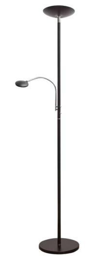 lindby - Malea LED Gulvlampe w/Arm Black Lindby