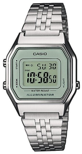 Casio Dameklokke LA680WEA 7EF Collection LCD/Stål 33.5x28.6 mm