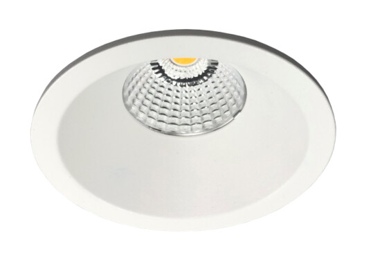 Nordesign Aria D90 lavtbyggende downlight 7W 2700K IP44 m/flicker free driver dimbar - Hvit Nordesign Aria D90 lavtbyggende downlight 7W 2700K IP44 m/flicker free driver dimbar - Hvit
