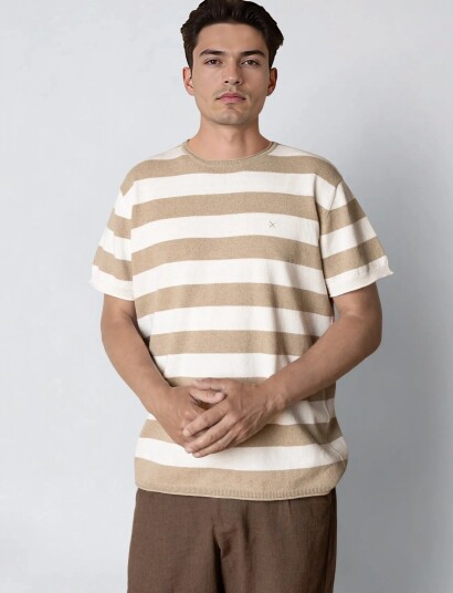 Clean Cut Copenhagen Milas Knitted T Shirt Multi/patterned M Clean Cut Copenhagen Milas Knitted T Shirt Multi/patterned M