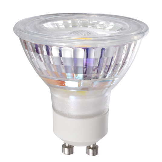 GU10 LED pære i glass – 5W 2700K 425 lumen
