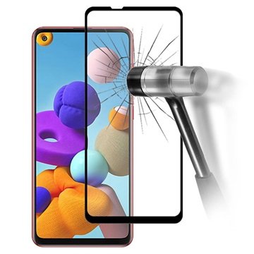 Prio 3D Samsung Galaxy A21s Beskyttelsesglass Svart